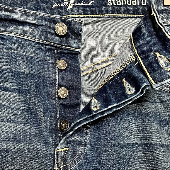 7FAM 7 For All Mankind Mens Standard Button Fly Jeans Straight Leg 34x31 Classic - Picture 8 of 16